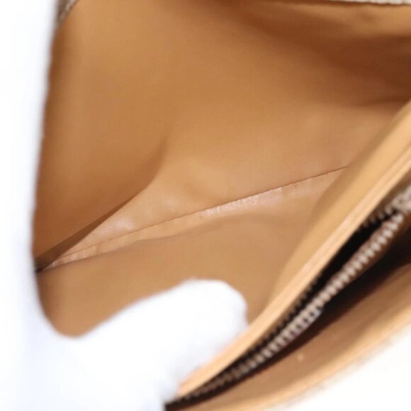 CELINE Macadam Canvas Shoulder Bag PVC Beige Gold Auth sw761 - Picture 13 of 16